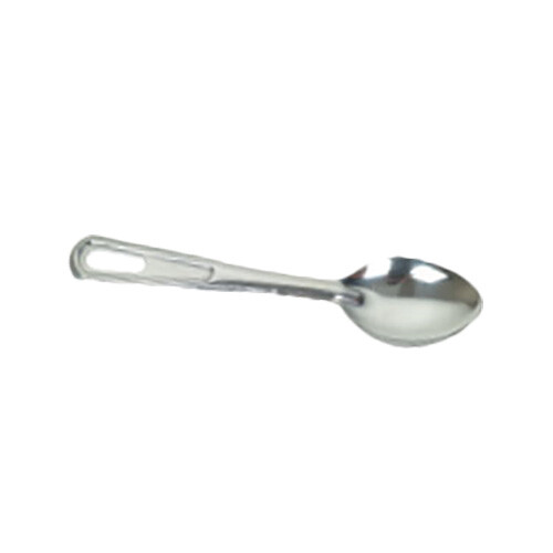 Thunder Group SLSBA111 11″ Stainless Steel Solid Flat Handle Basting Spoon