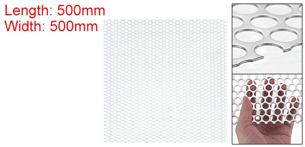 19.7″ x 19.7″ 304 Stainless Steel Perforated Sheet 0.39″ Hole Metal Mesh Plate