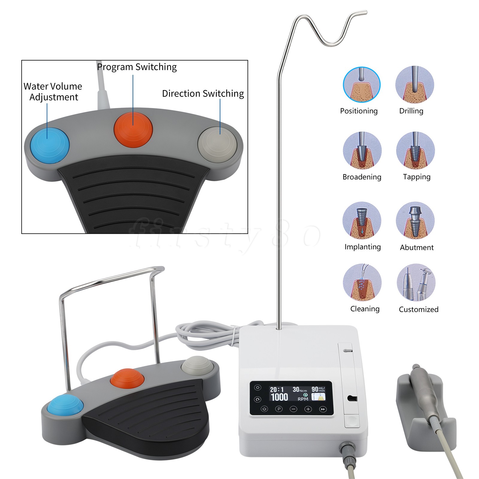 Dental Implant Surgical Motor LED Electric Implant Surgery Fit 1:1 1:5 16:1 20:1