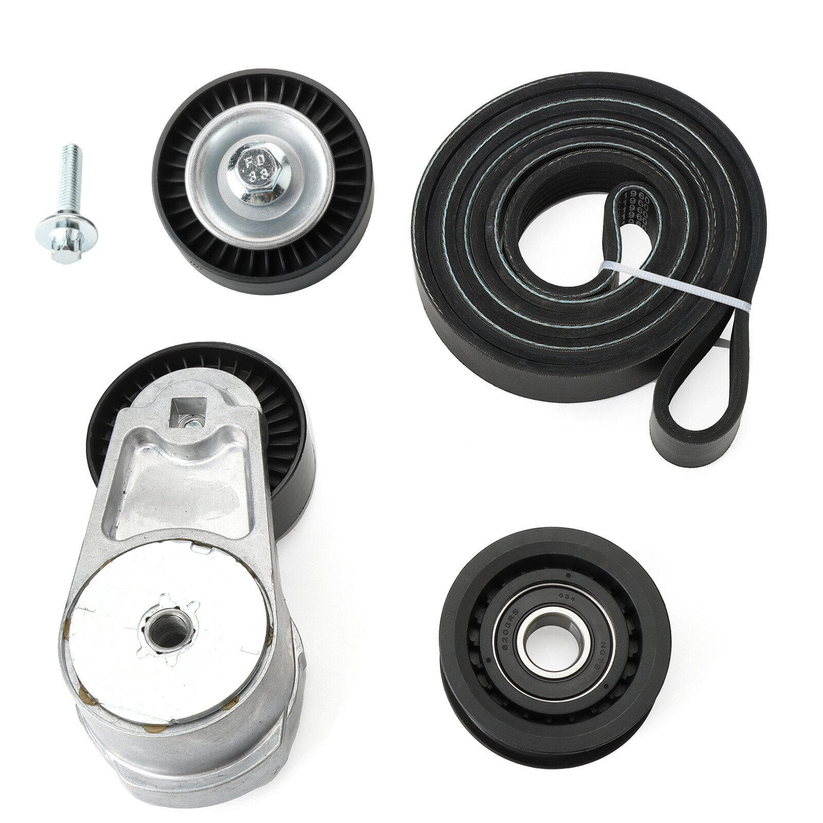 1Set Fit For Chrysler Dodge Jeep Ram 3.6L Drive Belt Tensioner Idler Pulley Kit
