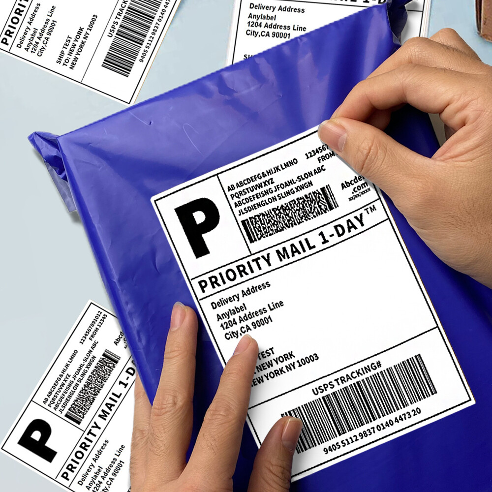 4″x6″ Direct Thermal Shipping Labels for Zebra&Rollo Printers Fanfold and Rolls