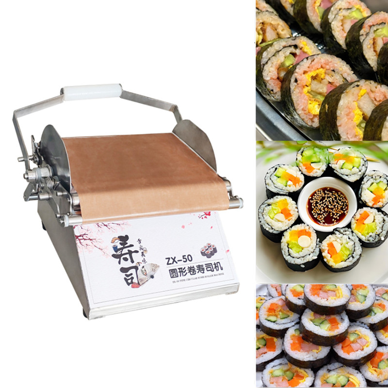 Tabletop Sushi Roll Making Machine Tabletop Round Sushi Forming Roller Maker