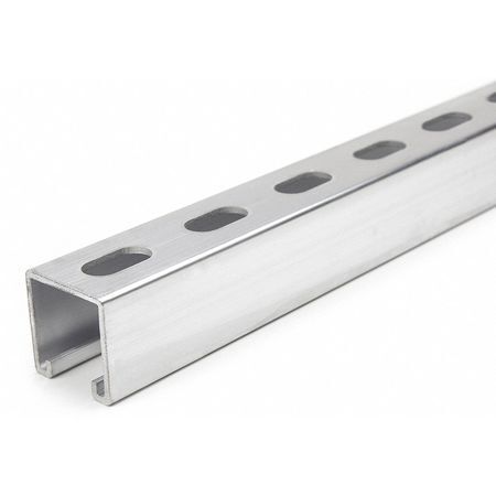 Zoro Select Fs-200Ss Al 60.00 Strut Channel,5 Ft. L,Aluminum,12 Gauge