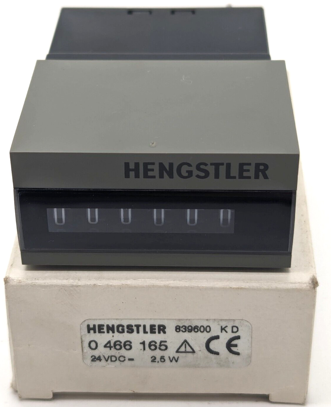 Hengstler totalizer 0 466 165 24VDC -2.5W NEW OVP