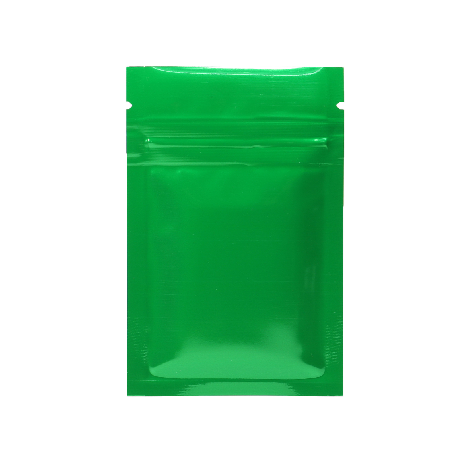 100 Green Mylar Foil Resealable Smell Proof Bags Repacking Flat Pouch 2.4″x3.5″