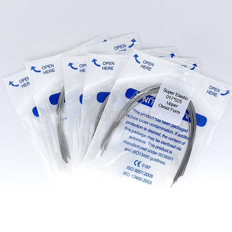 50×Dental Orthodontic Super Elastic Ni-Ti Arch Rectangular Wire Oval 17×25 Upper