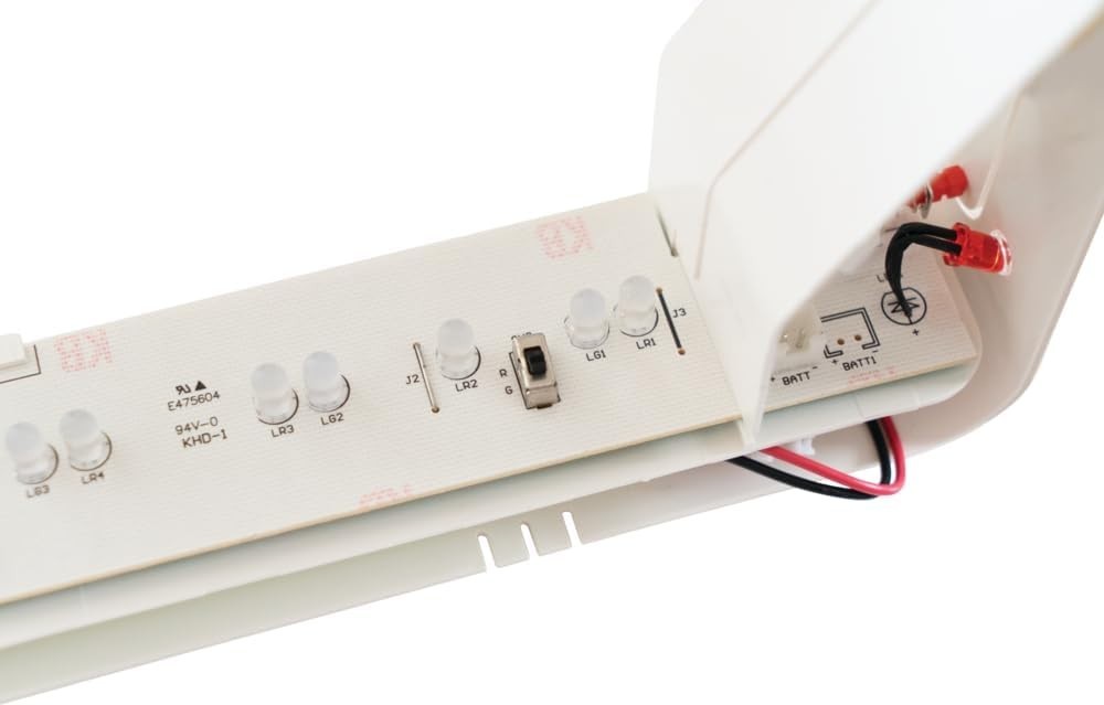 LED Exit Sign – Switchable Red & Green, Thermoplastic Design, Listed
