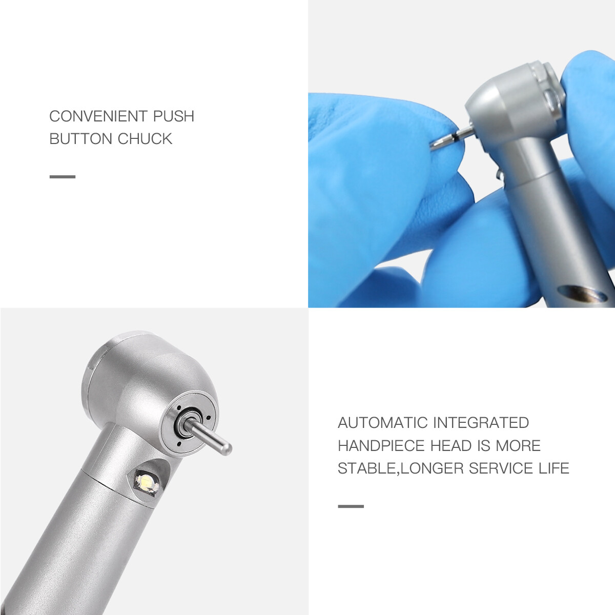 JoyDental E-generator LED High Speed Torque Head Handpiece 2Hole /4Hole
