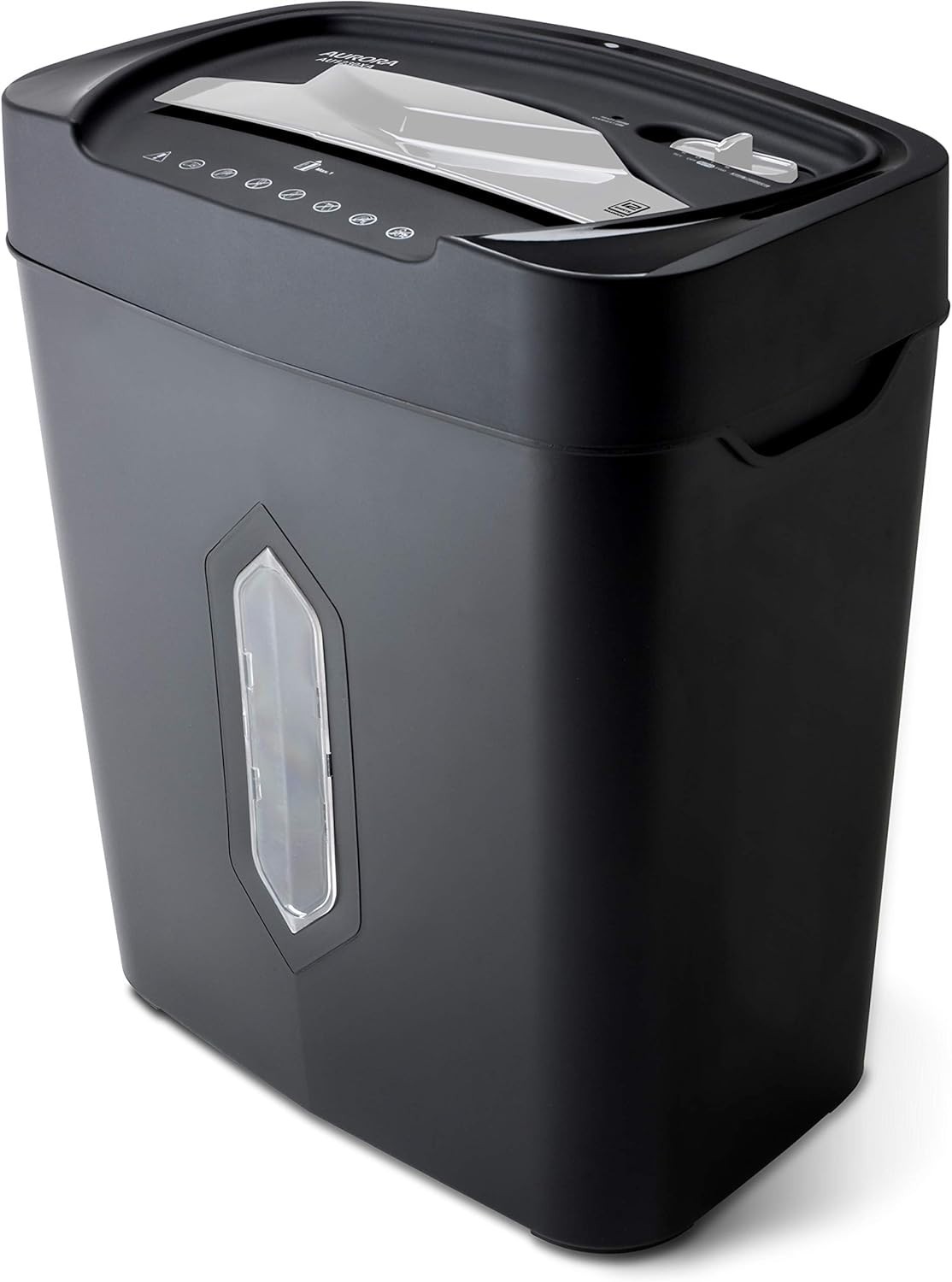 12-Sheet Crosscut Shredder Anti-Jam 5.2Gal Wastebasket Credit Card Office