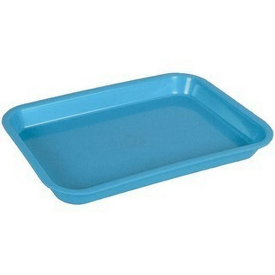 Dental Instrument Flat Setup Trays Size B Neon Blue (5 Trays)