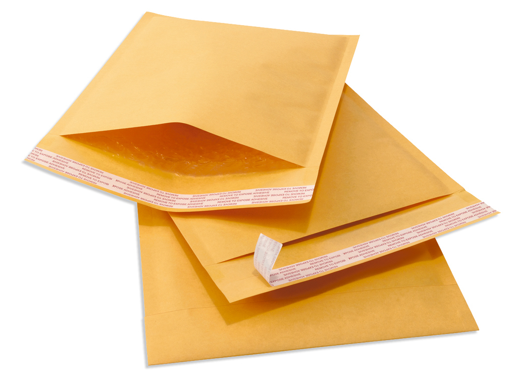 #000 00 0 1 2 3 4 5 6 7 Kraft Bubble Mailers Padded Shipping Envelopes -1 25 100