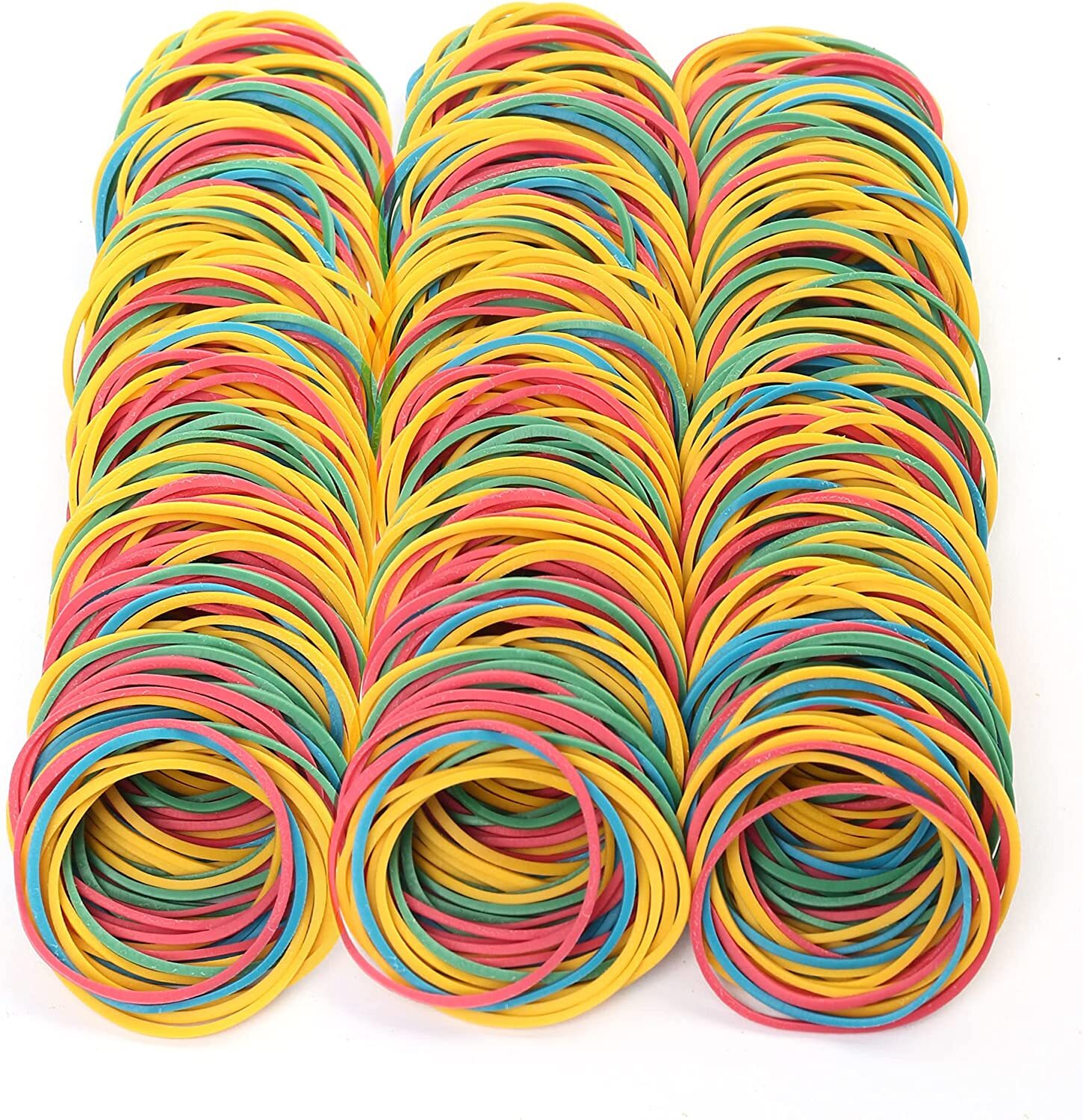 600 Multicolor Rubber Bands for School, Home, or Office Tie Dye, Office Supplies