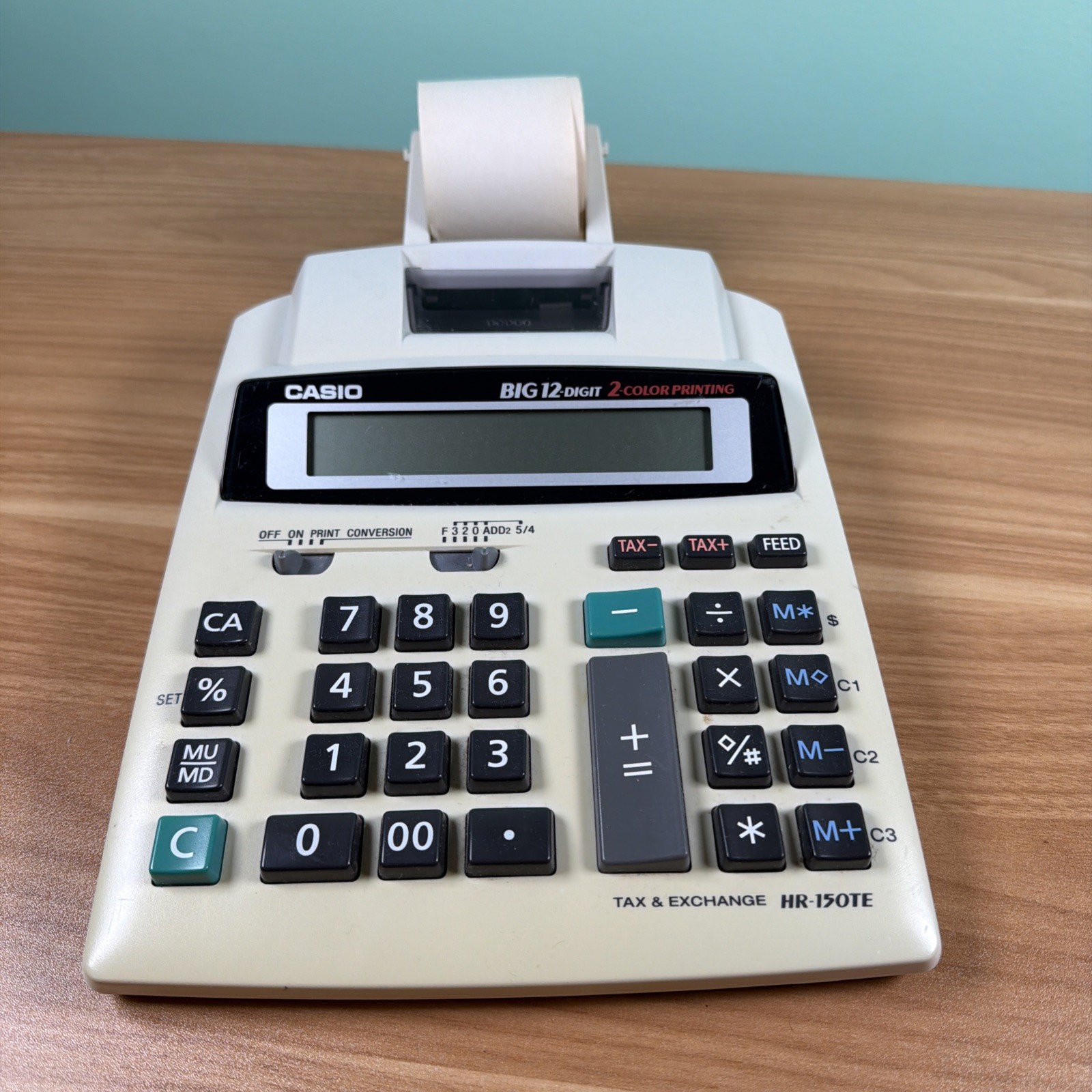 Casio HR-150TE Tax & Exchange Printer Calculator, Big 12-Digit