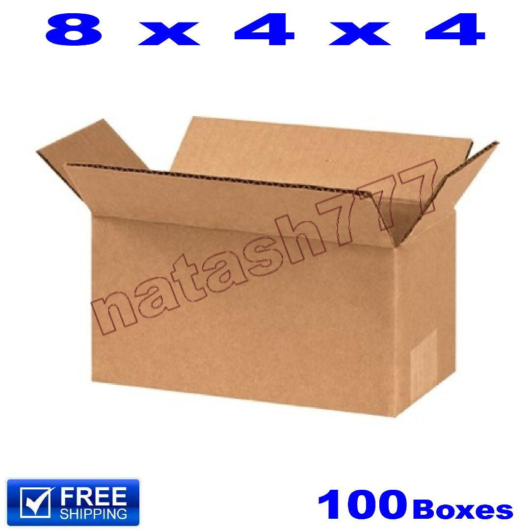 100 – 8x4x4 Cardboard Boxes 32ECT Mailing Packing Shipping Corrugated Carton
