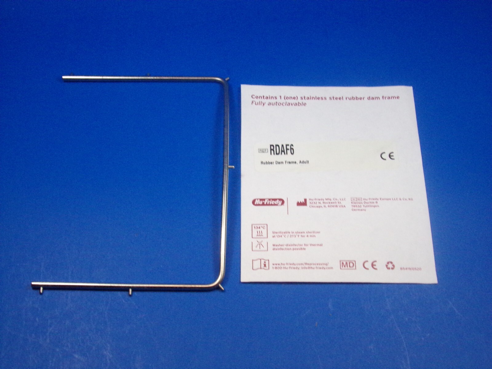 Adult Rubber Dam Frame Dental Instrument RDAF6 HU FRIEDY