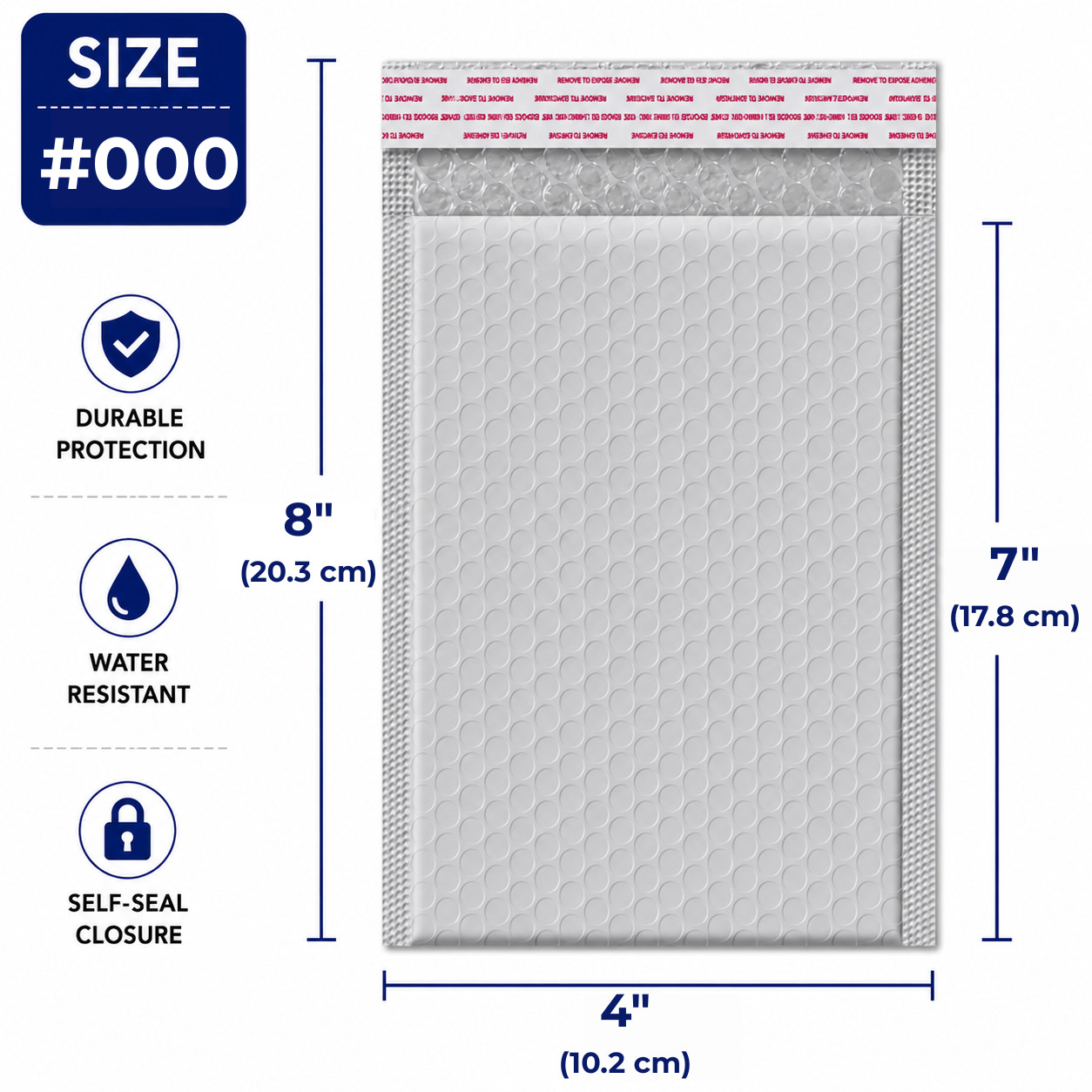 Poly Bubble Mailers Shipping Envelopes Bags #000 #00 #0 #1 #2 #3 #4 #5 #6 #7