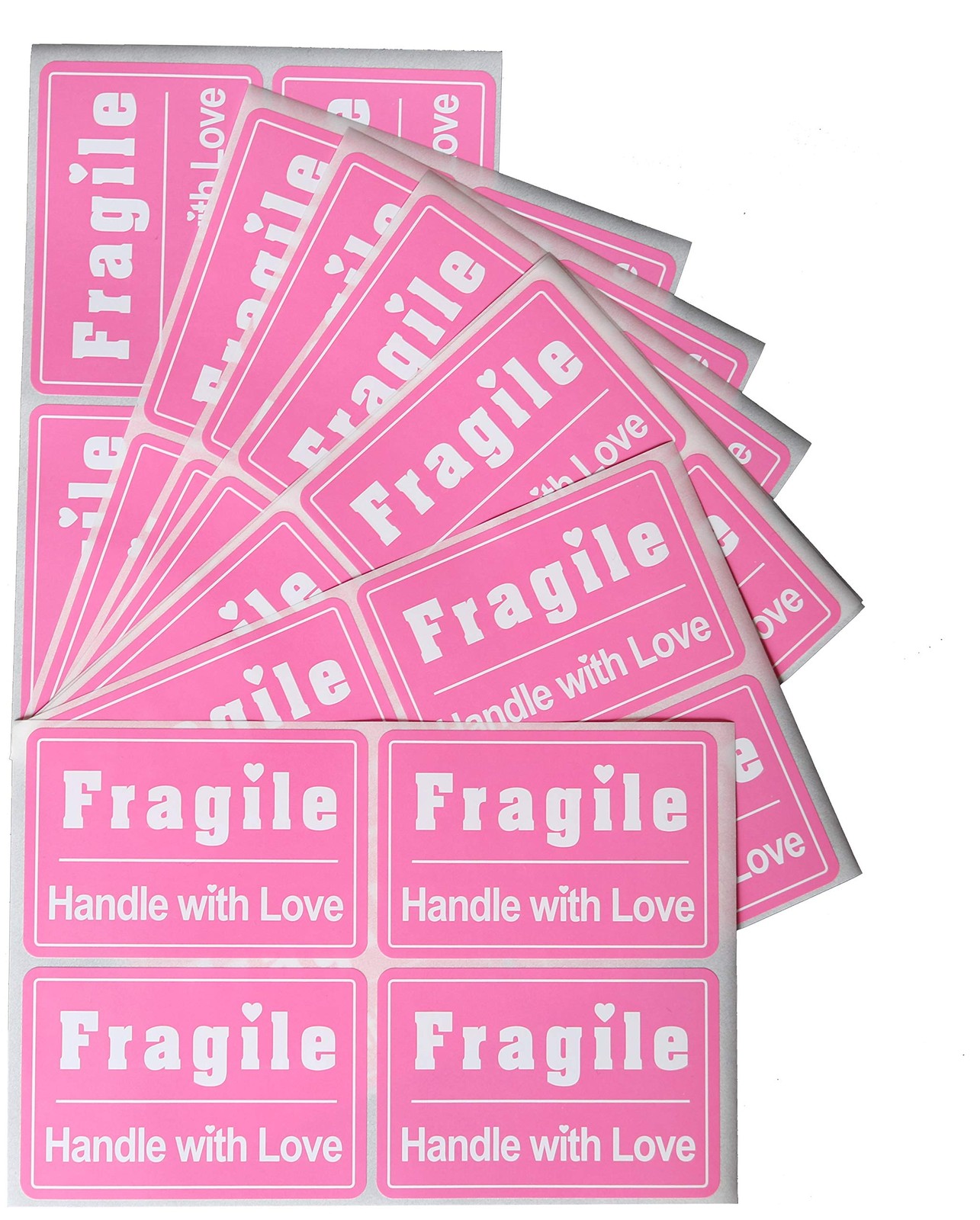 MeshaKippa 2×3 200pcs Cute Fragile Stickers for Shipping Box, Personal Mailin…