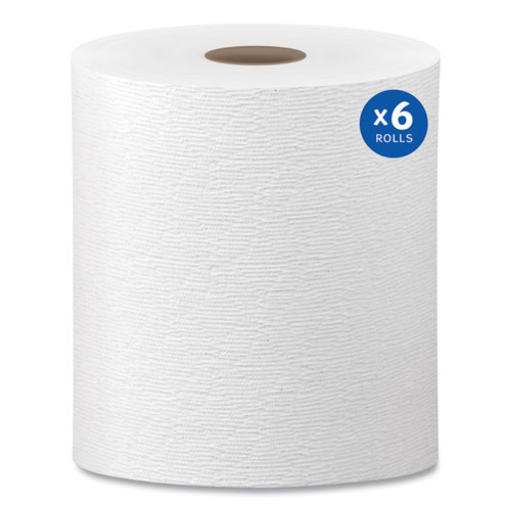 Kleenex 50606 8″ x 600′ Hard Roll Paper Towels – White (6 Rolls/CT) New