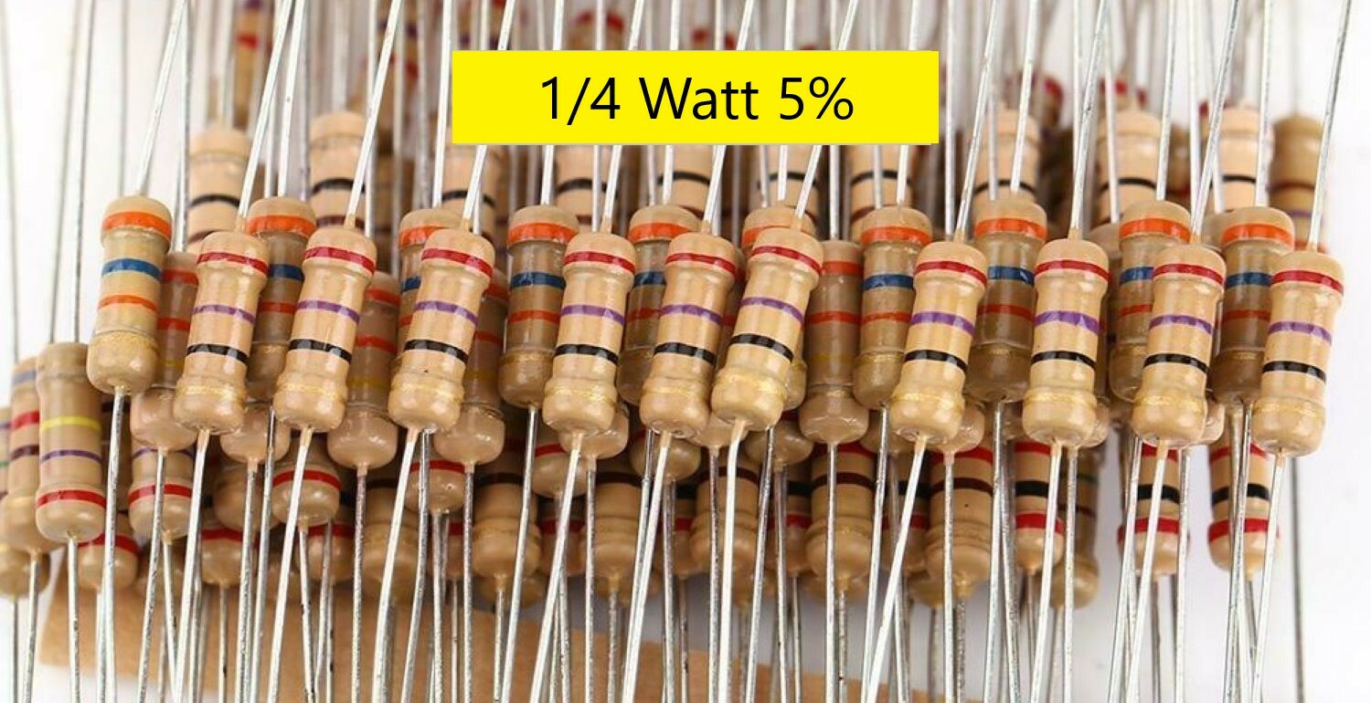 Qty 10 – 1/4 W 5% carbon film resistors-Pick Values-Ship Day Ordered-Mr Circuit