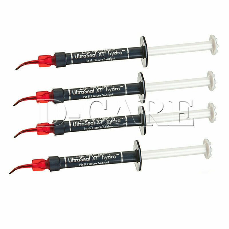 4pcs Ultraseal Xt Hydro Dental 3534 Light Cure Opaque White 1.2ml Syringes
