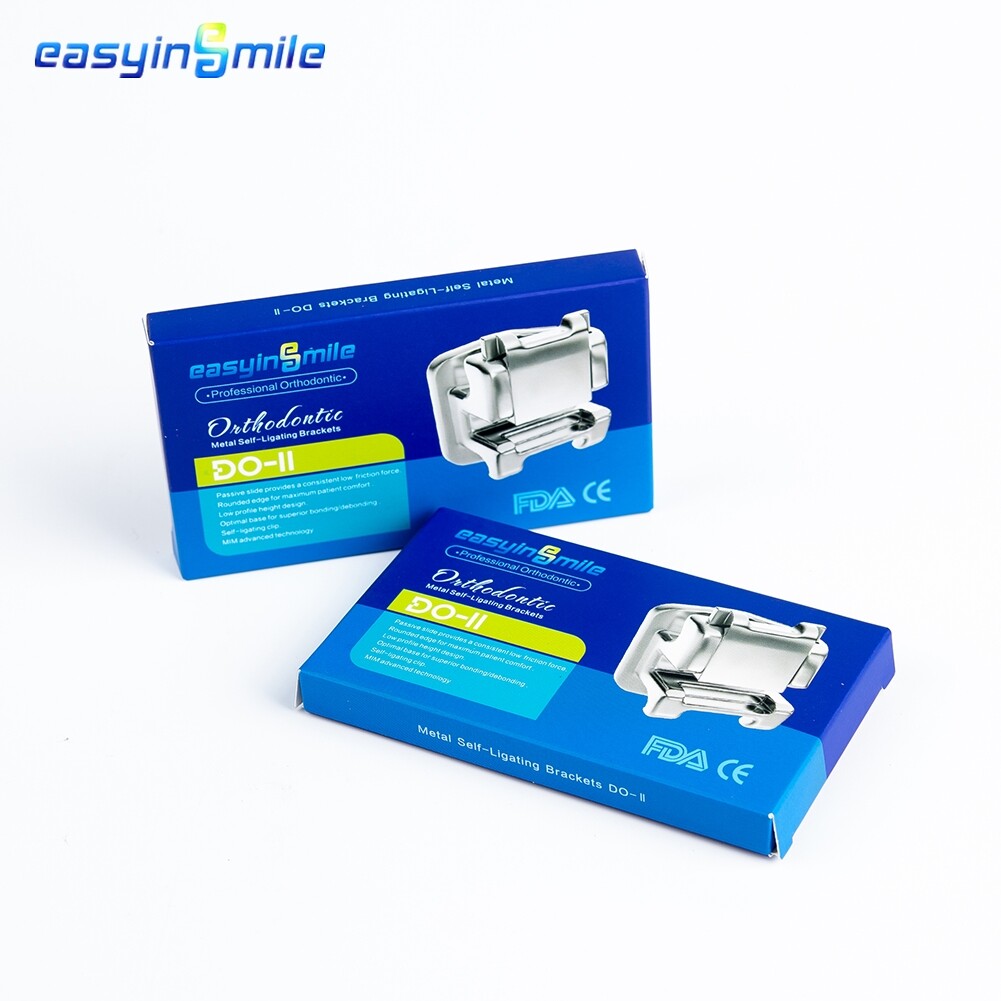Dental Orthodontic Self-ligating Brackets Metal Braces ROTH/MBT 022 3/345Hook