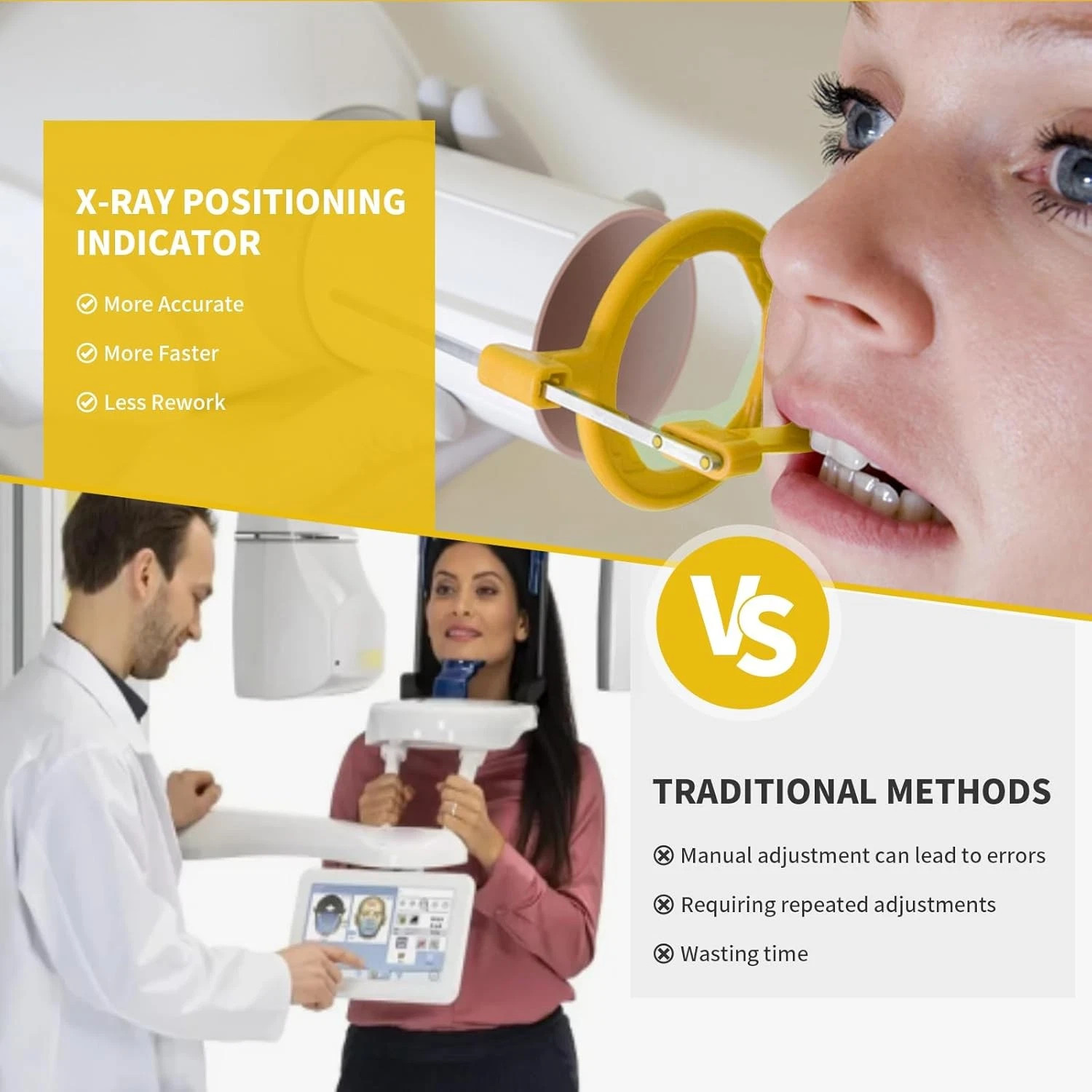 Dental Digital Sensor Holder XRay Aiming Ring Bitewing/Anterior/Posterior Arm US