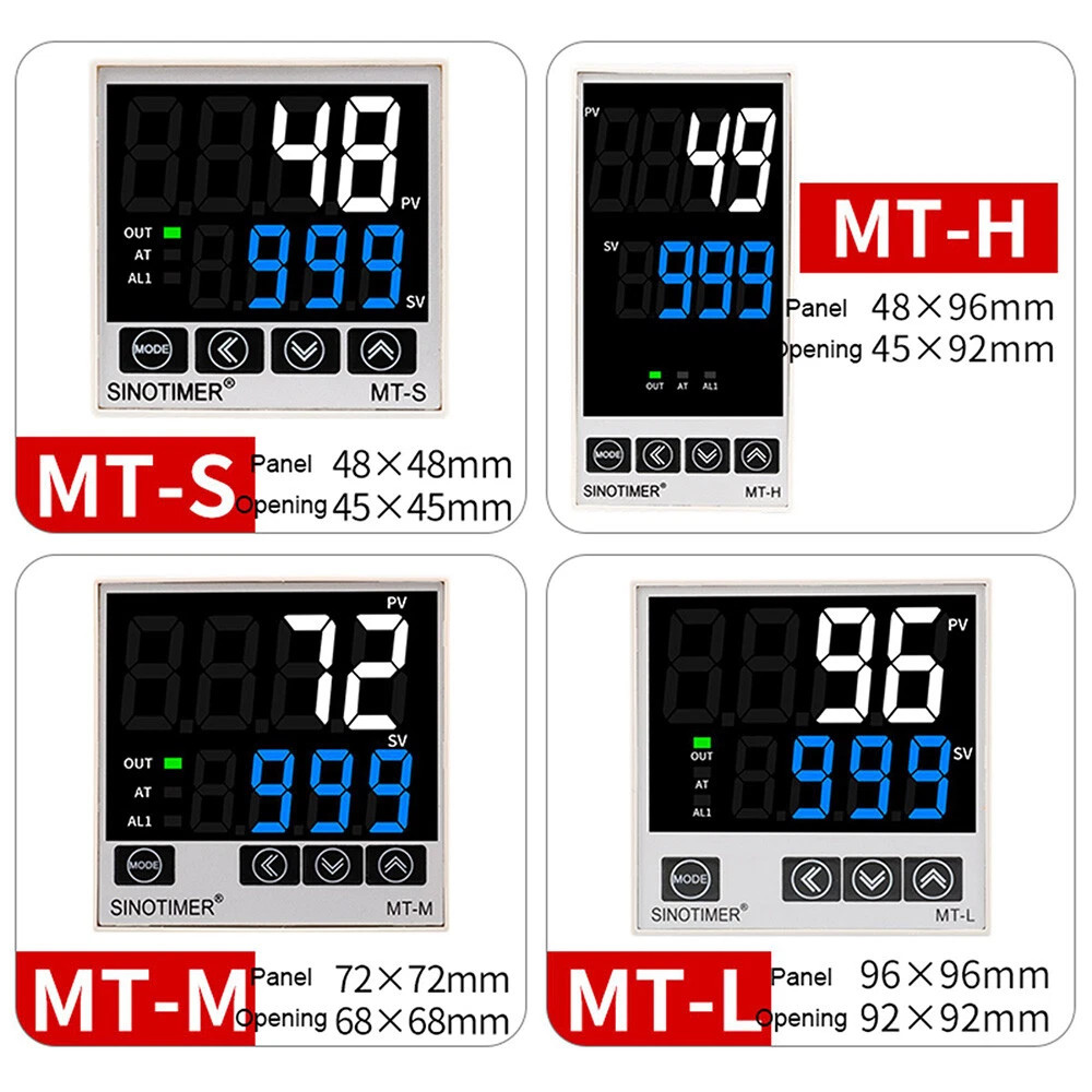 Digital PID Temperature Controller Thermostat Fahrenheit Relay/SSR AC 100V-240V