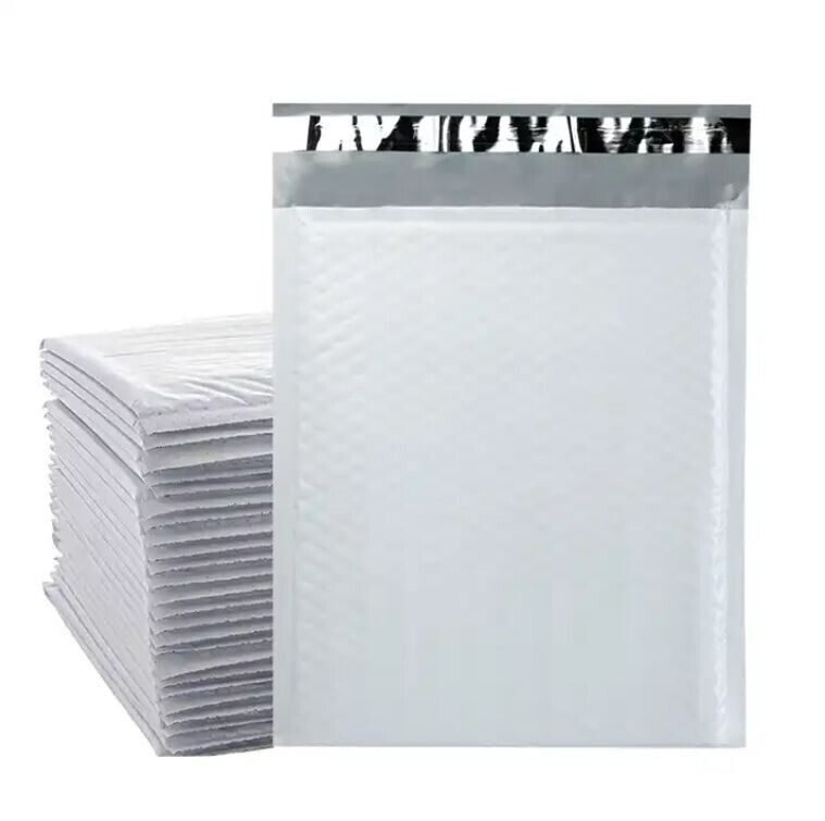 200 #1 7.25″ x 12″ Poly Bubble Padded Envelopes Mailers Shipping Bags White 7×11