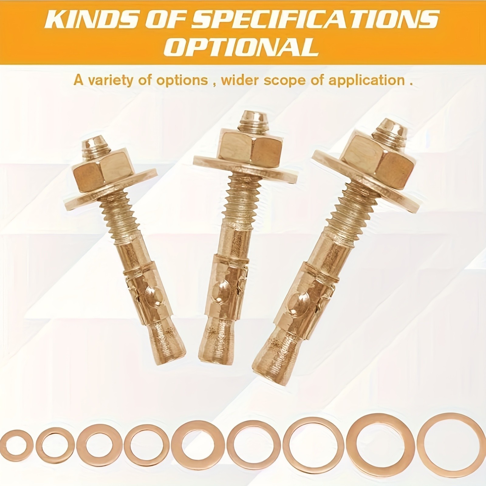 Copper Washer Assortment Kit – Multiple Sizes for Automotive & Mechanical Sealin