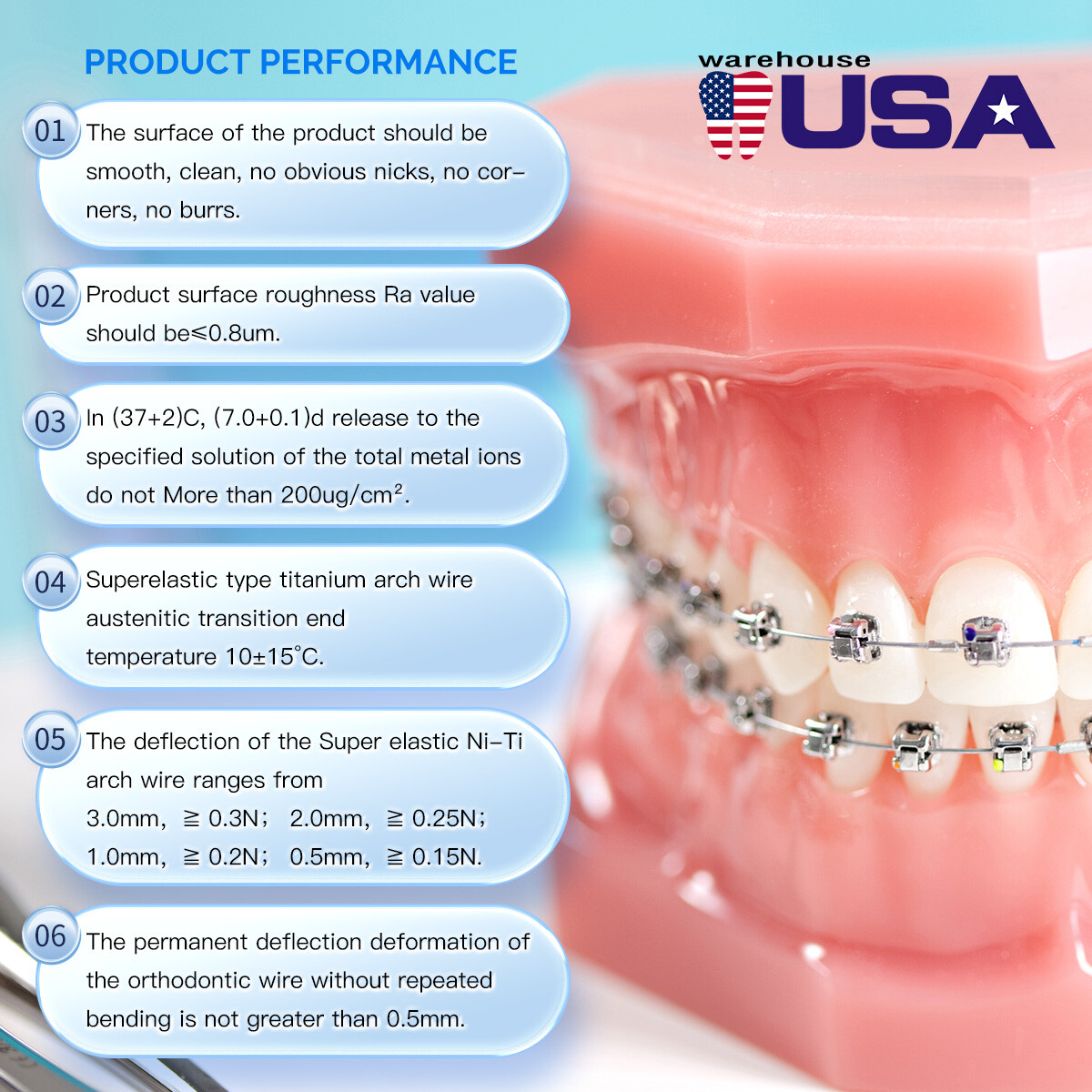 Dental Orthodontic Bracket Brace Mini/Standard Roth/MBT 018/.022 3/3-4-5 Hooks