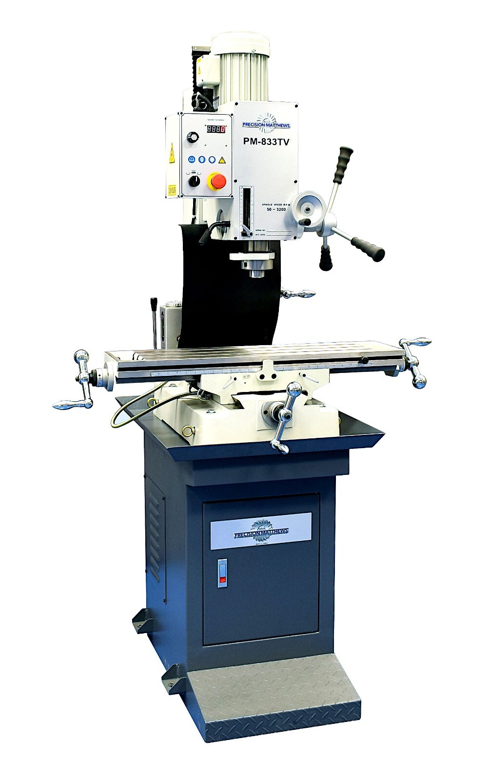 PM-833TV ULTRA PRECISION BENCH TOP VERTICAL MILL w/STAND! FREE SHIP! TAIWAN