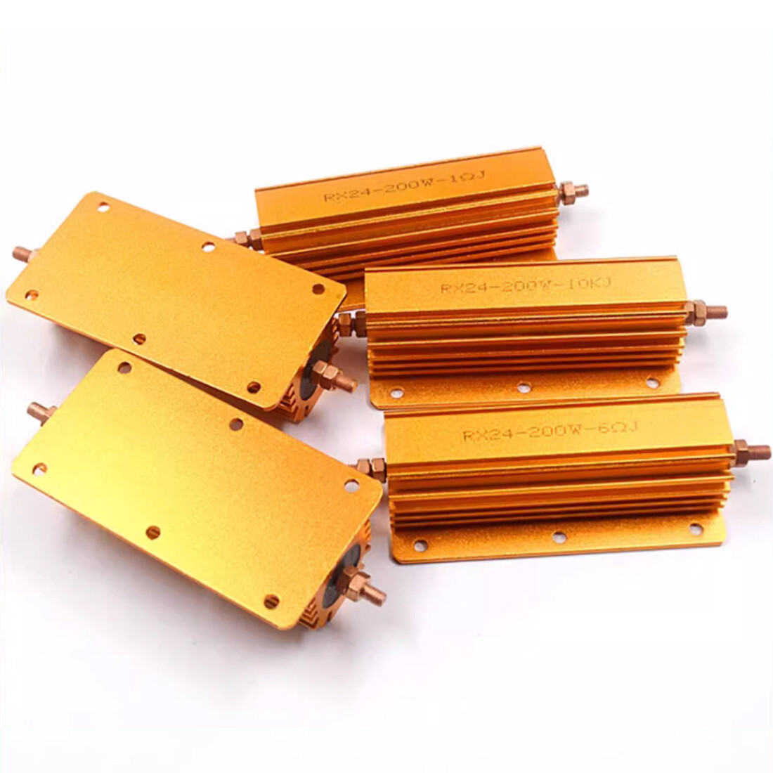10/25/50/100W Resistor Metal Wirewound Range -Golden Load Aluminium Wirewound 5%