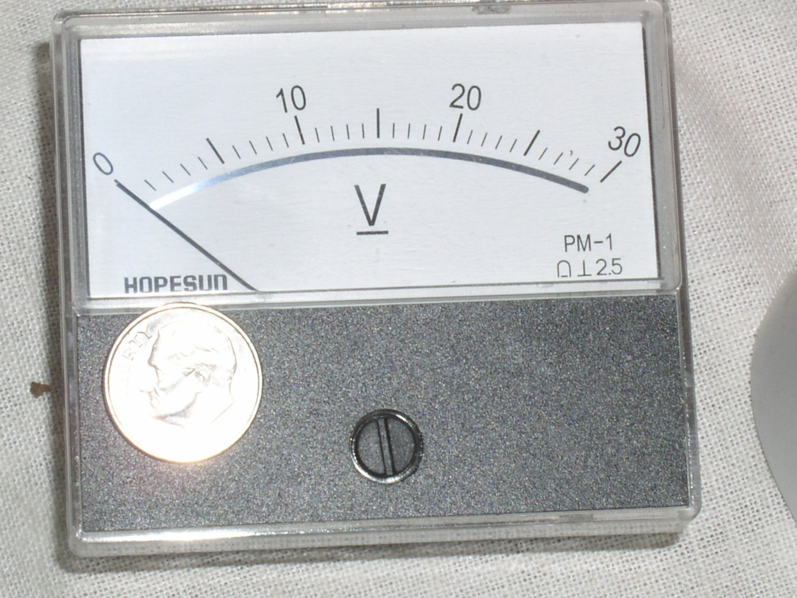 NEW 30 V DC 30V VDC DC VOLT ANALOG VOLTS MIRROR SCALE PANEL METER RV VOLTMETER