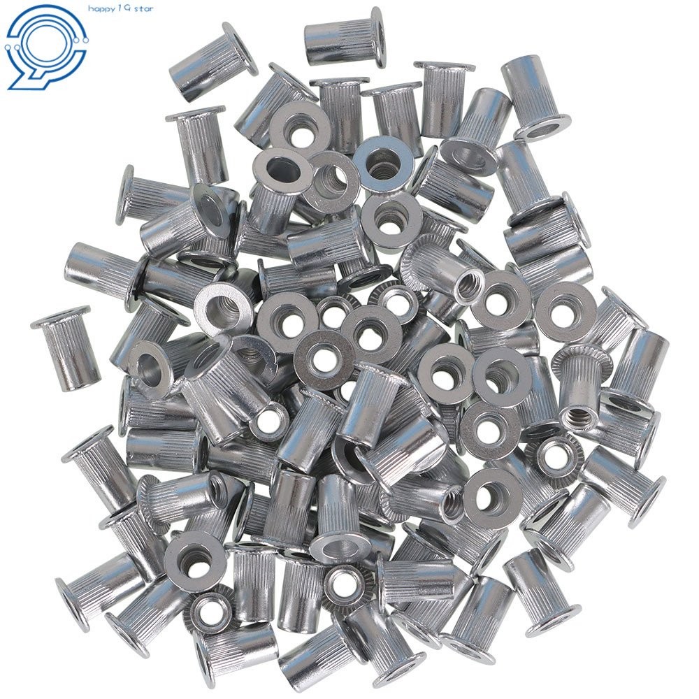 8 – 32 Aluminum Flange Nutserts Rivet Nut Rivnut Nutsert 100 Pack