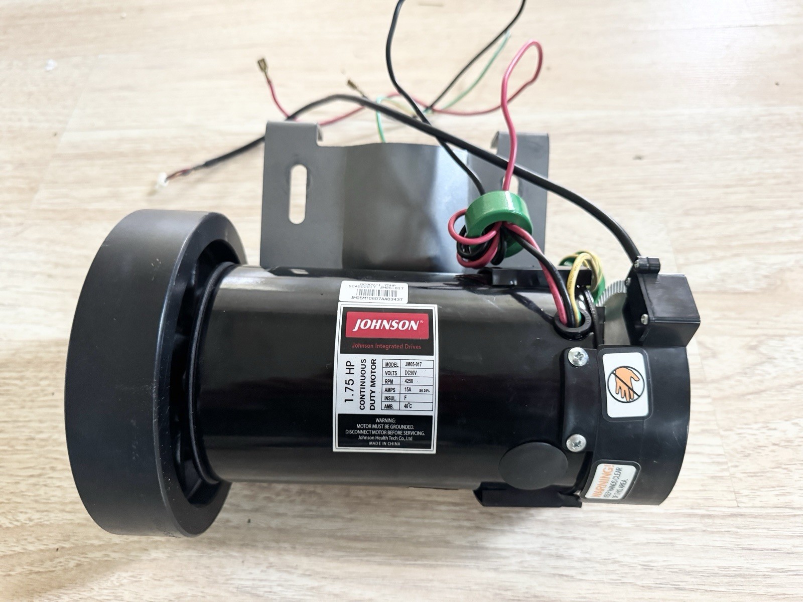 Johnson JMM5-41T 1.75HP DC30V 4250RPM 15A Permanent Magnet DC Treadmill Motor